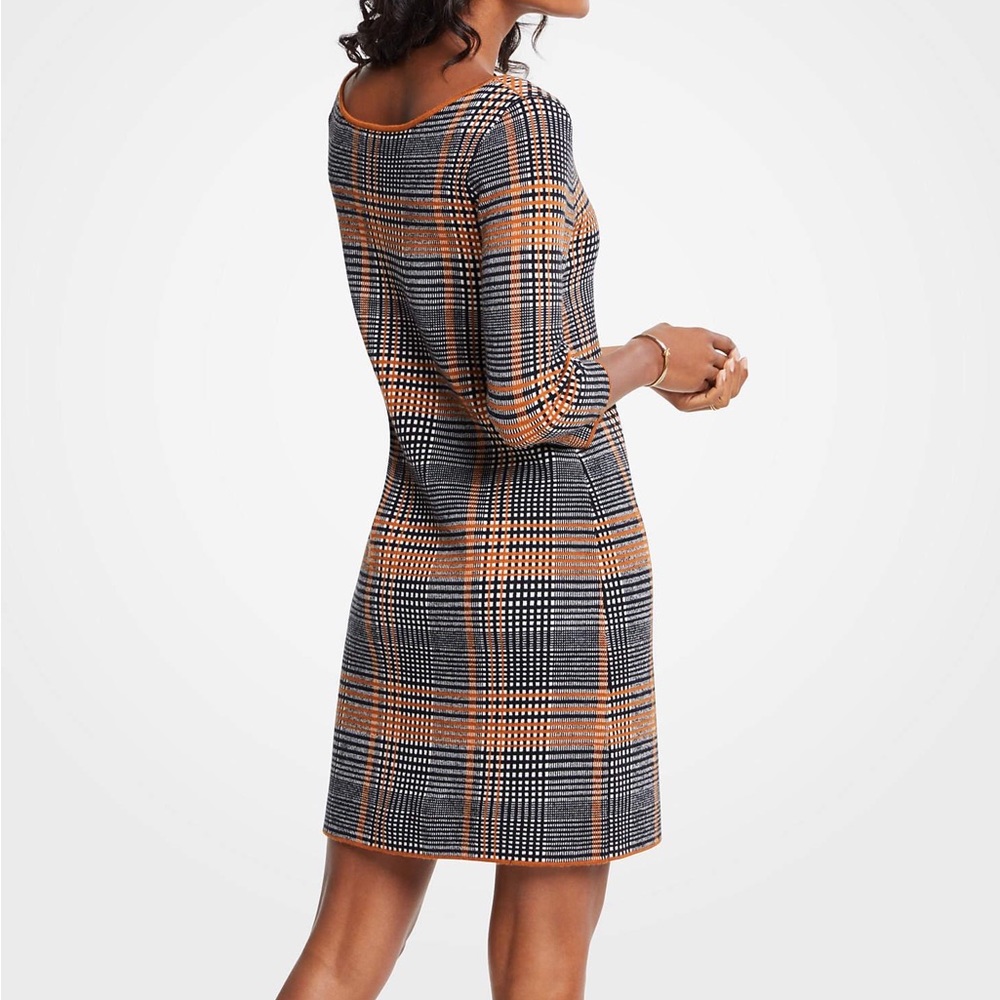Ann Taylor Plaid Sheath Dress